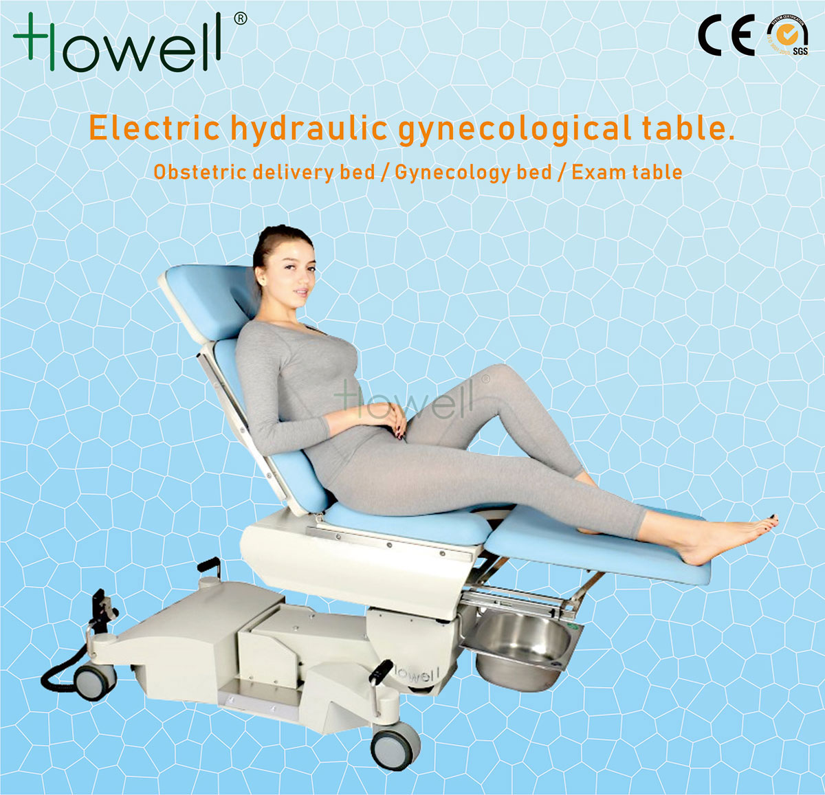Why do gynecological beds choose Big feet wheel design?
