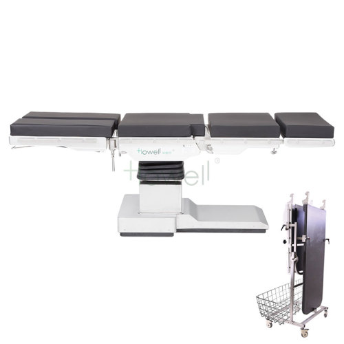 Table de chirurgie à double dos compatible G-arm C-arm Table d'opération radiotransparente aux rayons X