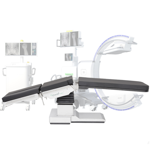 Рентгенопрозрачный операционный стол C-дуги Рентгенопрозрачный операционный стол 3D G-образной рукоятки из углеродного волокна