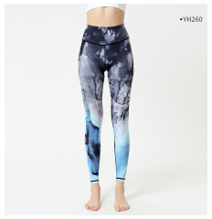 Women OEM/ODM Custom Tight Fitness Yoga Pants Sublimation Printed Sport Leggings