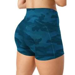 Plus size custom print Athletic Women Running Wholesale Gym Summer Lining Polyester Spandex Womens Training Shorts