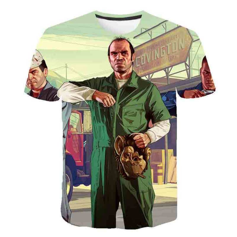 Cheap Sublimation 3D Printed Manufactured Custom Logo High Quality Movie Character T Shirt