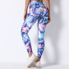 Custom Floral Print Yoga Pants Sets Fitness Suit Womens Sport Leggings