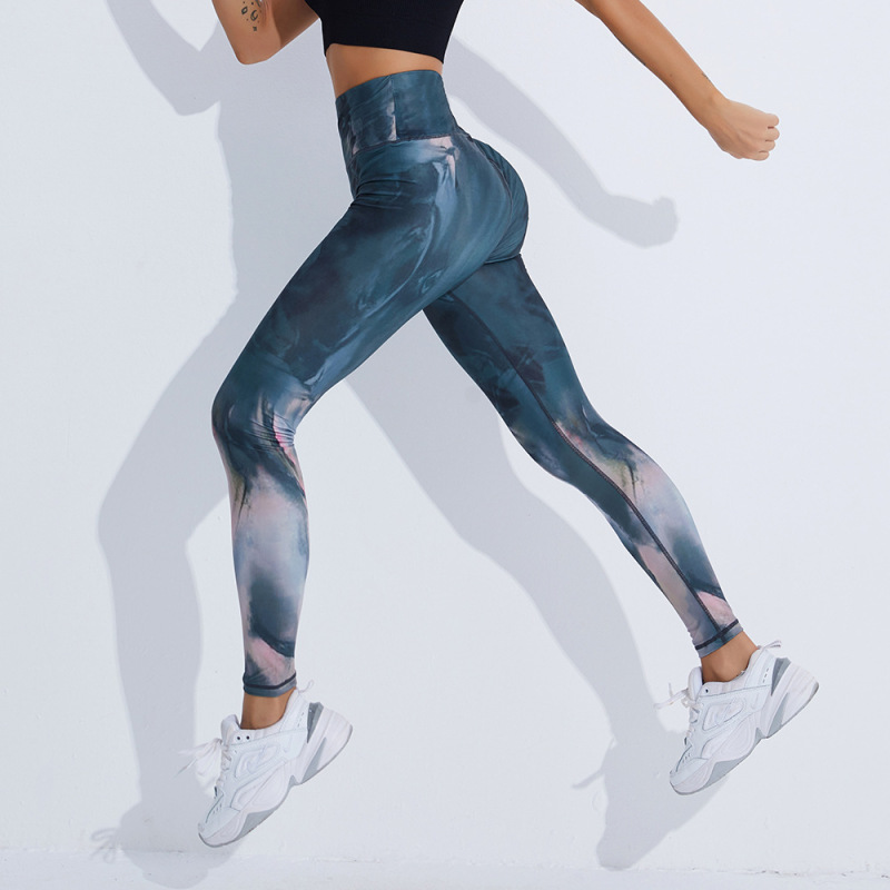 Fashion Lady Sportswear Custom 3D Sublimation Printing Fitness Running Pants Gym Women Leggings