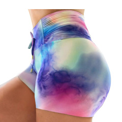 Custom Print Butt Lifting Yoga Short Gym Fitness High Waisted Yoga Shorts
