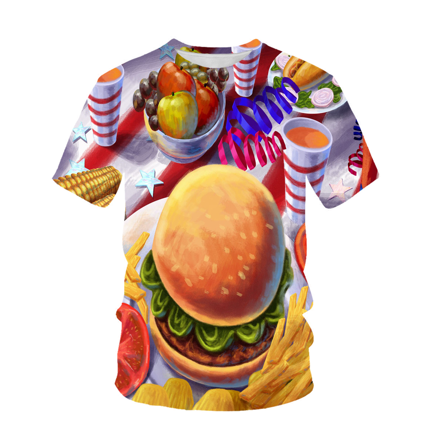 Polyester spandex Men Custom digital sublimation all over Printed Cotton custom 3d T shirt with custom t shirt printing