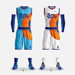 Wholesale Price Customize Men's Reversible Mesh Basketball Jerseys & Shorts New Design With Sublimation Print Basketball Uniform