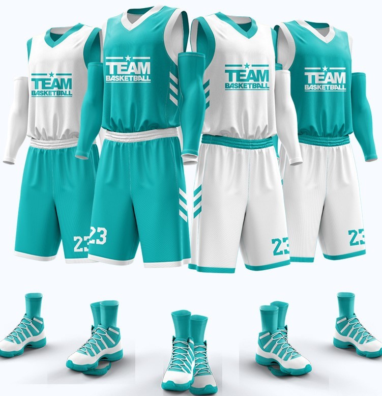 Reversible Basketball Uniforms mens sublimated basketball jersey basketball clothes