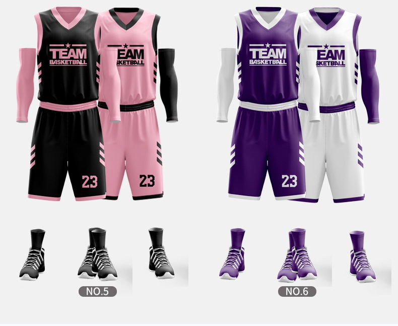 Reversible Basketball Uniforms mens sublimated basketball jersey basketball clothes