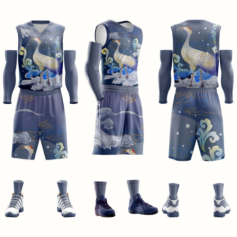 Top Quality Latest Design Basketball Uniform Sets Customized Basketball Uniform Set Quick-Dry Breathable Basketball Wear