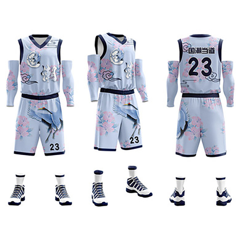 Top Quality Latest Design Basketball Uniform Sets Customized Basketball Uniform Set Quick-Dry Breathable Basketball Wear