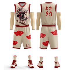 Top Quality Latest Design Basketball Uniform Sets Customized Basketball Uniform Set Quick-Dry Breathable Basketball Wear