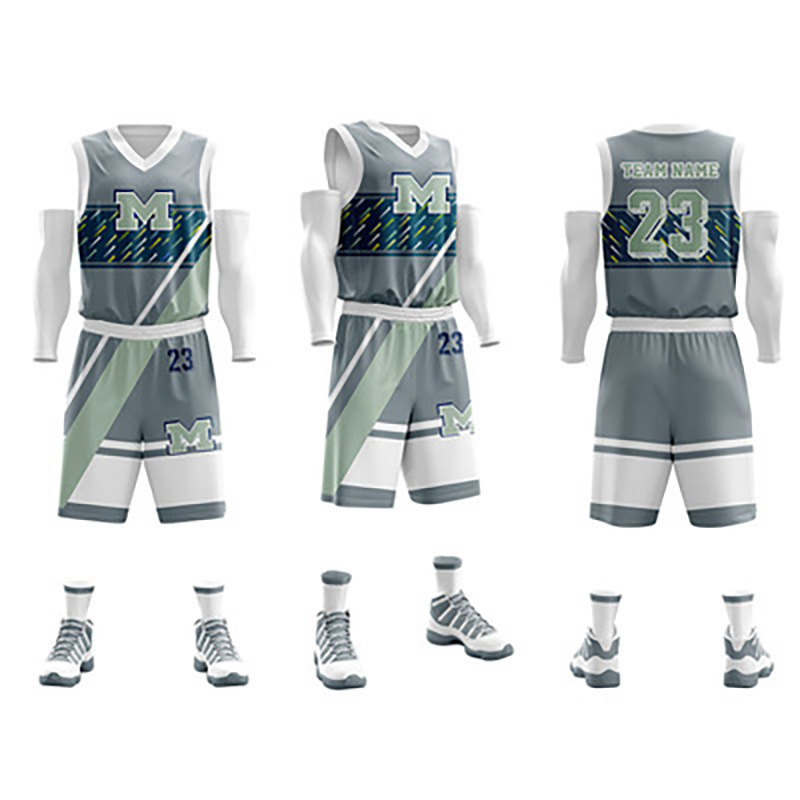 Top Quality Latest Design Basketball Uniform Sets Customized Basketball Uniform Set Quick-Dry Breathable Basketball Wear