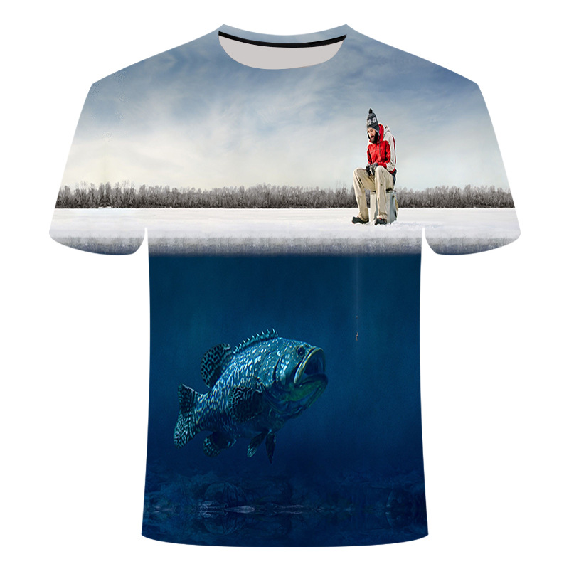 Sbart Fishing Shirts UV Protection Quick Dry Custom Fishing Wear Sublimation Printed Short Sleeve Fishing Shirts For Men