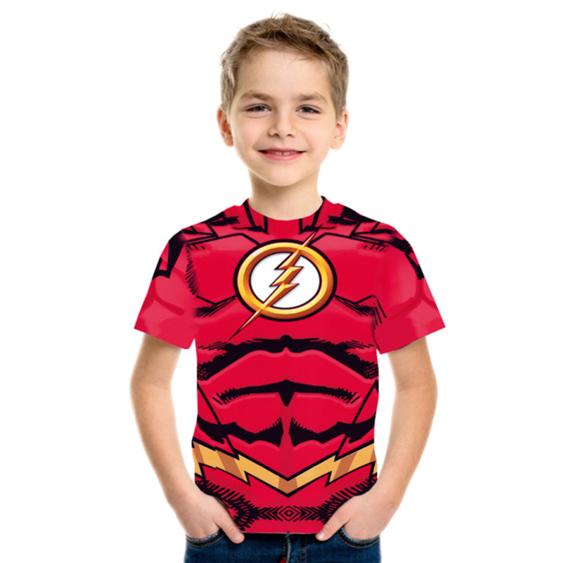 Hot Sale 3D Digital Print Sublimation kids T Shirt With Custom Sport shirt for kids