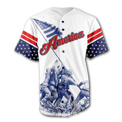 High Quality Custom sublimated Team Name Logo Number Printing Full Button Down Custom Baseball Jersey