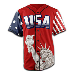 High Quality Custom sublimated Team Name Logo Number Printing Full Button Down Custom Baseball Jersey