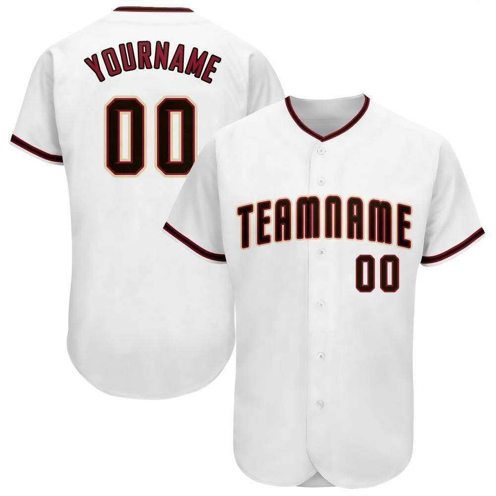 Wholesale cheap blank sublimation baseball jersey white color mens plain baseball jerseys