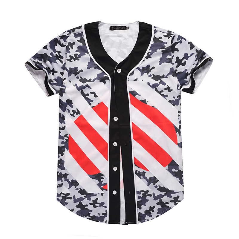Wholesale sublimation team name and number printed striped line sports baseball uniform jacket women's men's baseball jersey