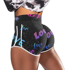 Wholesale Custom print Booty Shorts Workout Fitness Yoga Gym Shorts Biker Shorts Women