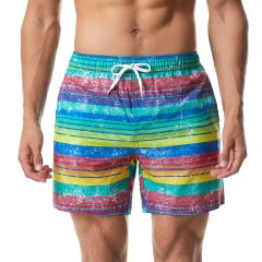 Mens Custom Logo Mesh Sublimation Shorts Mens Sweatshirt Shorts Set Elastic Waist Digital printing Mens Gym Wear Board Short/