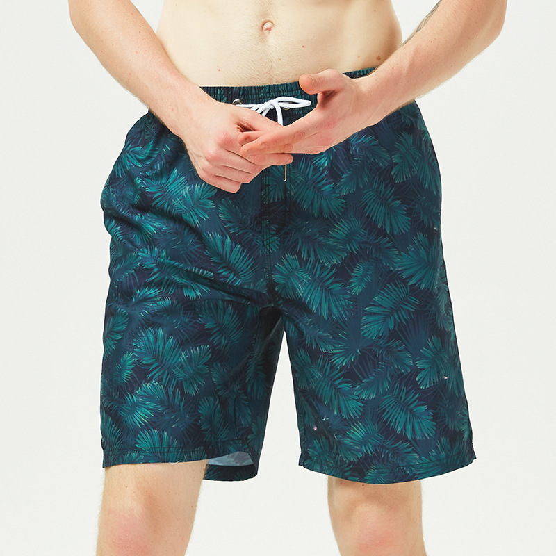 Quick-drying shorts beach surfing gradient color beach shorts men's swimming trunks