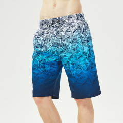 Quick-drying shorts beach surfing gradient color beach shorts men's swimming trunks