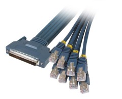 Lodalink Cisco HPDB 68 Male to 8 RJ45 Male Cable, 3 Meter