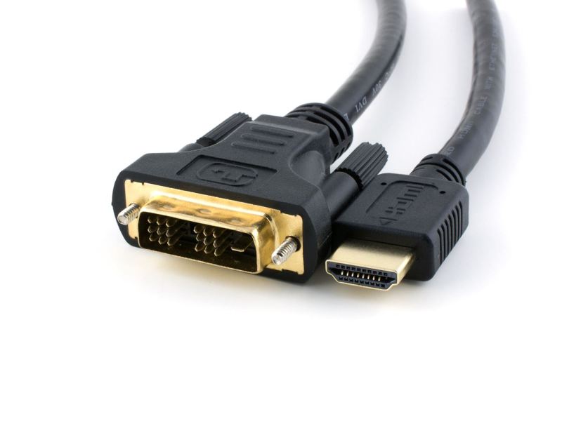 Lodalink 24+1 DVI-D to HDMI Video Cable 1m-5m, Black