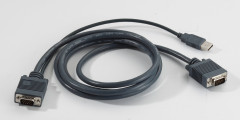 Lodalink USB VGA 2-in-1 KVM Cable 1m-15m, Black