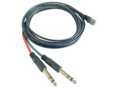 Lodalink RJ45 Male to Dual 1/4in. TRS Cable