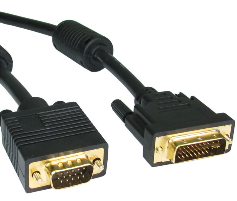 Lodalink DVI 24+5 Male to VGA Male Cable 1m-3m, Black