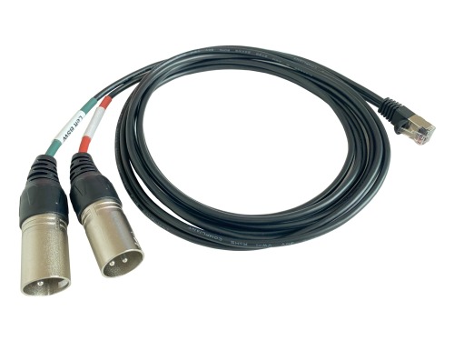 Lodalink RJ45 Male to Dual XLR Male Cable