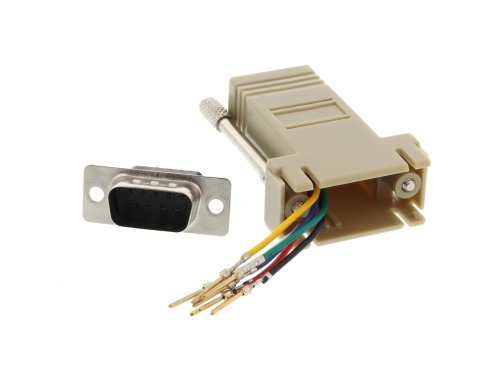 Lodalink Modular Adapter Kit - DB9 Male to RJ11 / RJ12 - Grey, UL Approved