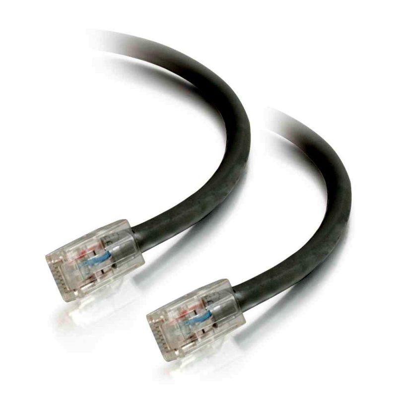 Cat5E Non-Booted Unshielded (UTP) Ethernet Network Patch Cable-Black