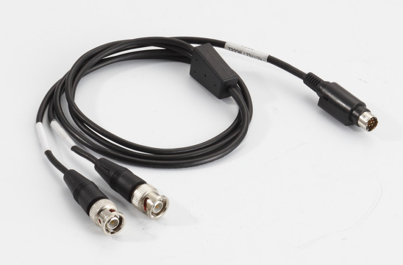 Lodalink Mini DIN 8-pin to dual BNC 75 ohm Cable, Black