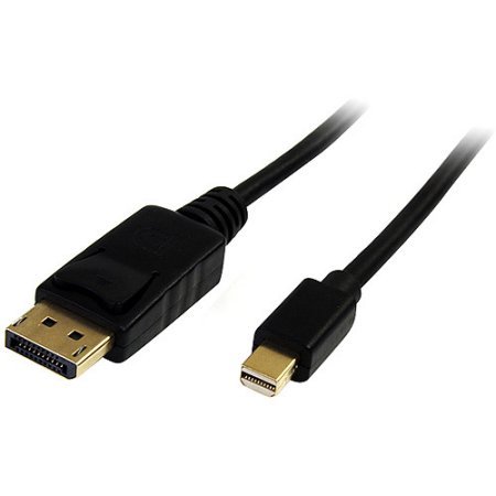 Lodalink Mini DisplayPort to DisplayPort Adapter Cable, Black