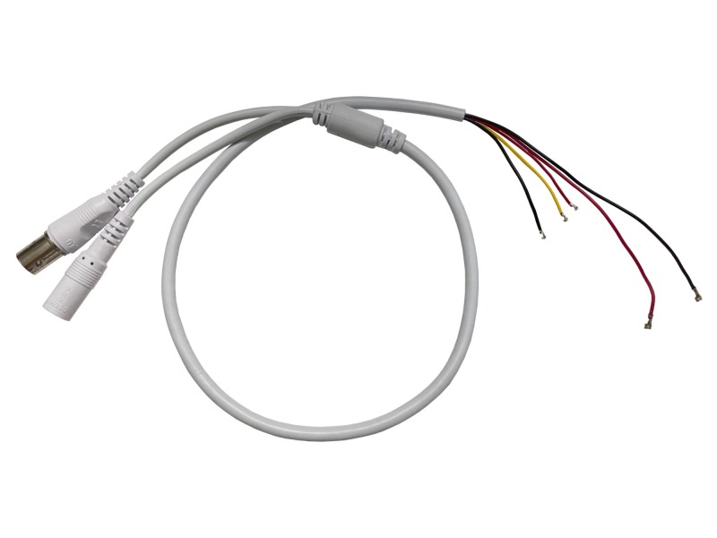 Lodalink PoE Camera Cable, BNC + DC to open end, 5 wires