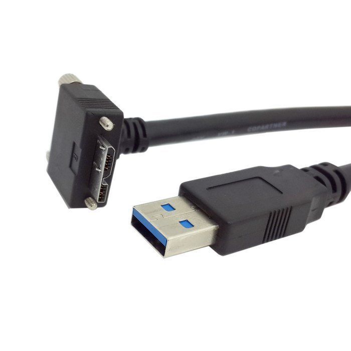 Lodalink Right Angled Micro USB 3.0 to USB 3.0 A Male Cable