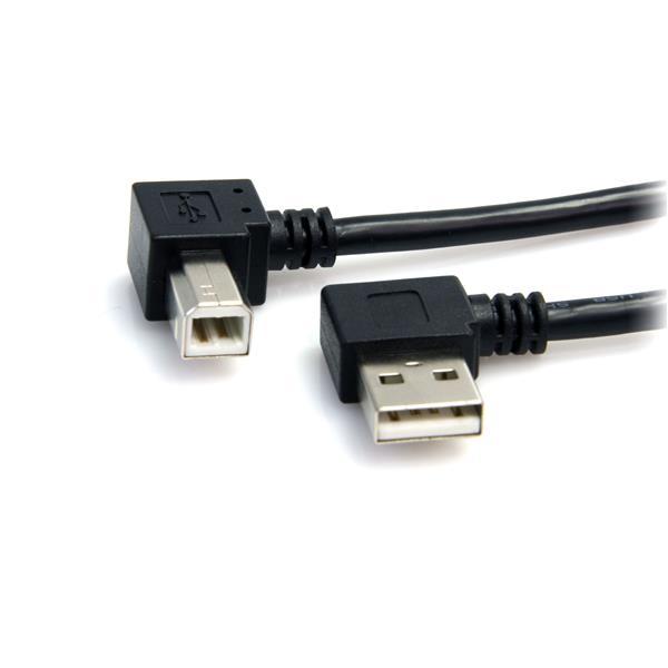 Lodalink USB 2.0 A to B Cable Right Angled - USB Cable 90 ° Angled