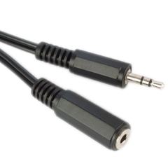 Lodalink 3.5mm M/F Stereo Audio Extension Cable, Black