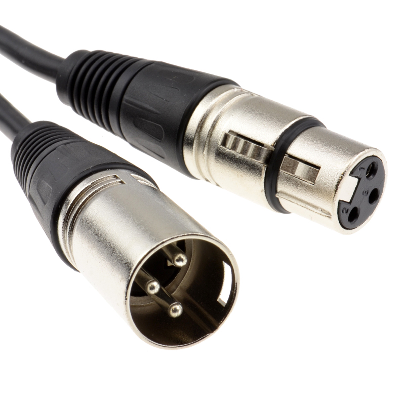 Lodalink Pro-Audio XLR Male to XLR Female Cable, Black