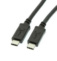 Lodalink USB-C Type C to C USB 3.0 Black Cable, UL Approved