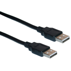 Lodalink USB 2.0 Type A Male to A Male Cable, Black