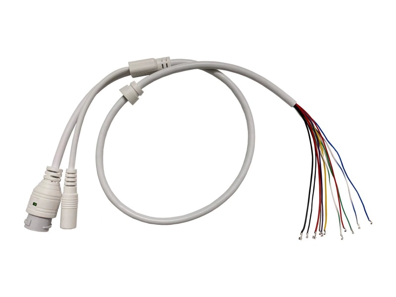 Lodalink PoE Camera Cable, RJ45 + DC to open end, 11 wires