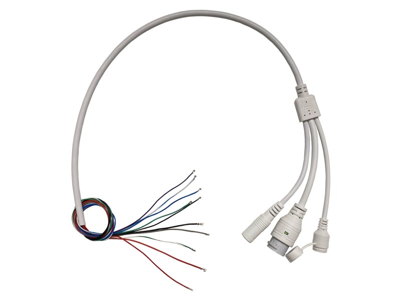 Lodalink PoE Camera Cable, RJ45 + DC + BNC to open end, 11 wires
