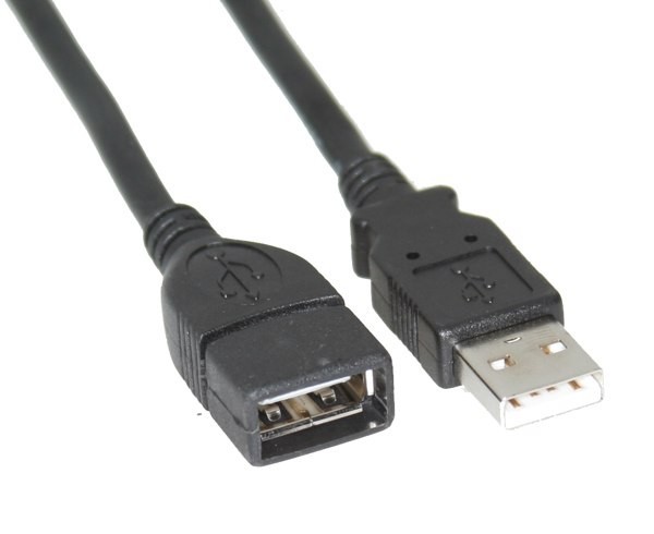 Lodalink USB 2.0 A Male To A Female Extension Cable, Black