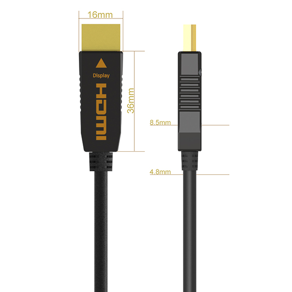 Lodalink Active Fiber Optic AOC High Speed HDMI Cable—Ultra HD 4k x 2k HDMI Cable