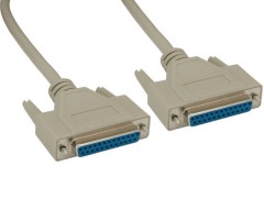 Lodalink DB25 Female to Female Serial RS232 Extension Cable