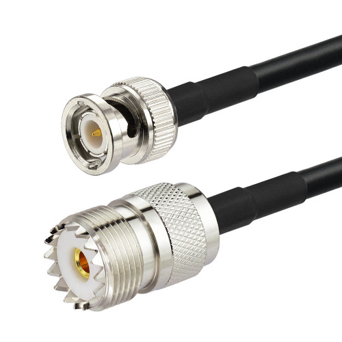 Lodalink BNC Male to UHF Female RG58 Coax Cable for Ken wood Ham Radio CB Radio VHF/UHF LF Antenna
